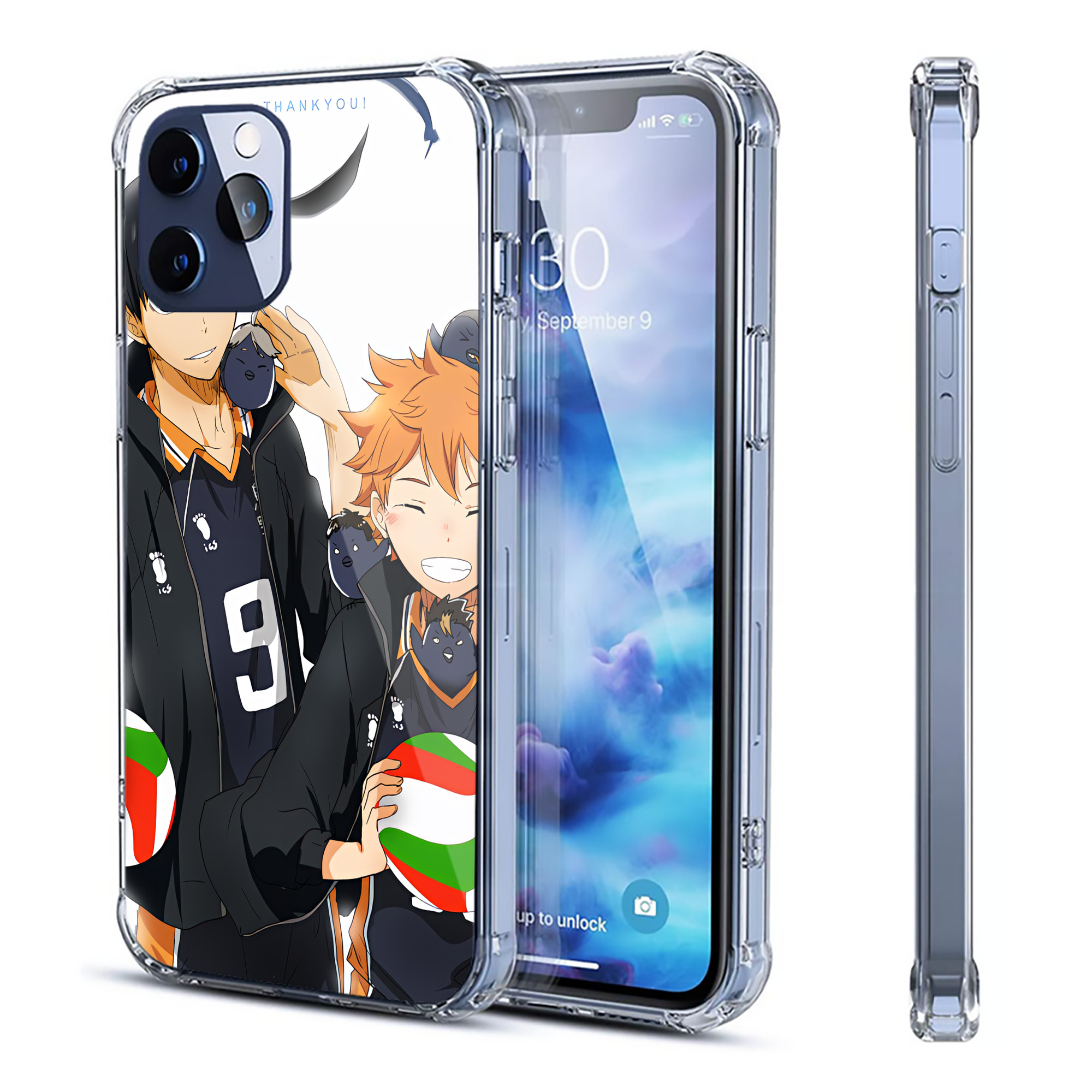 （画像用） ハイキュー!! Haikyu!! 【iPhone 12シリーズ対応】透明スマホケース（クリアソフトケース）